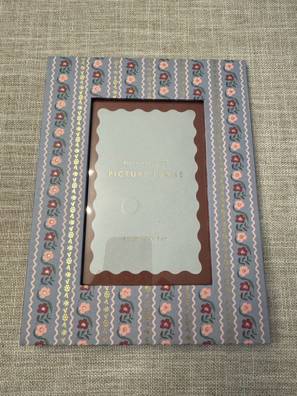 Rifle Paper Co Delphine picture frame - 4X6 photo New